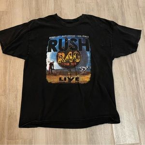 Rush R40 Tour 2015 double sided concert tshirt 2XL